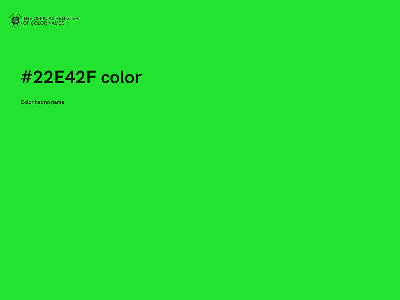 #22E42F color image