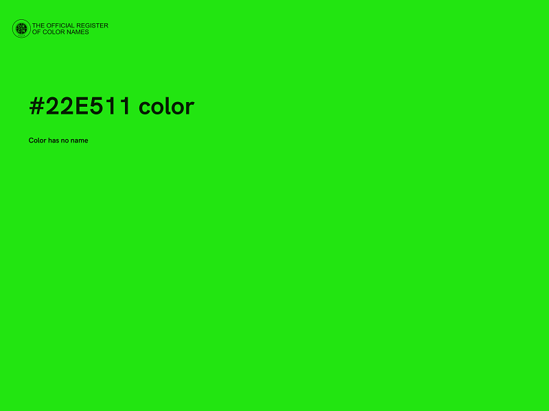 #22E511 color image