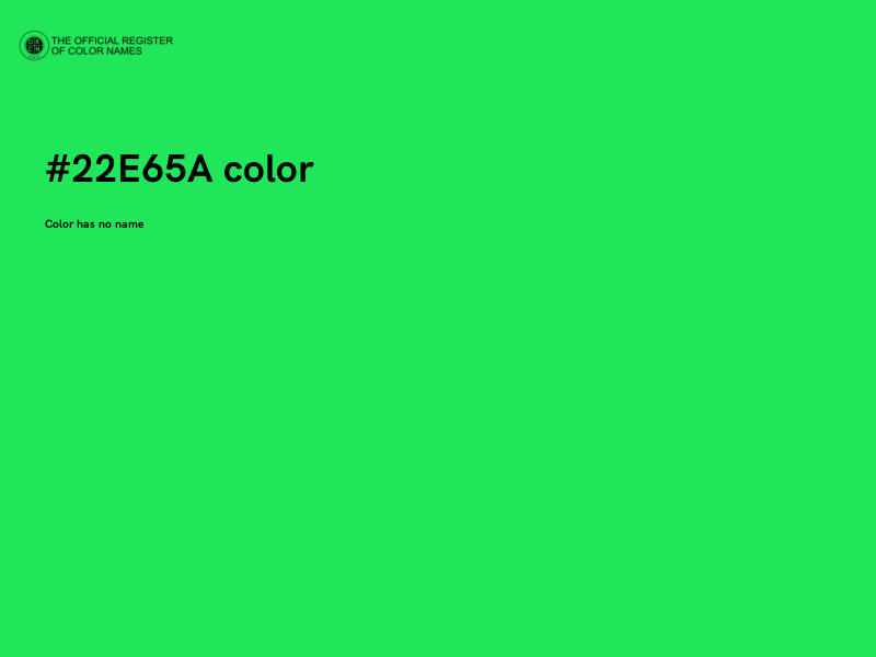 #22E65A color image