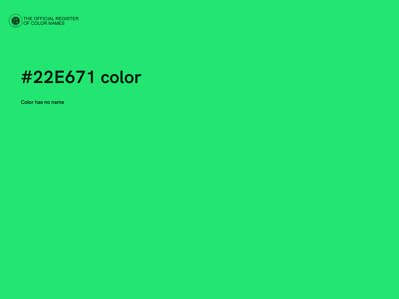 #22E671 color image