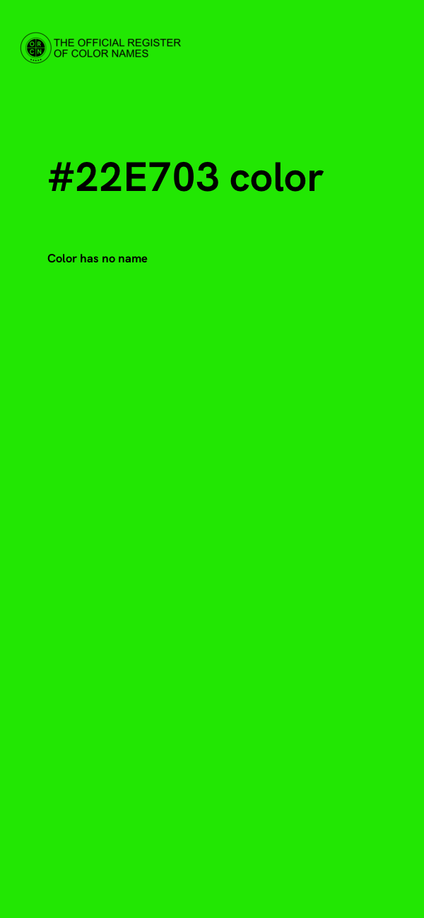 #22E703 color image