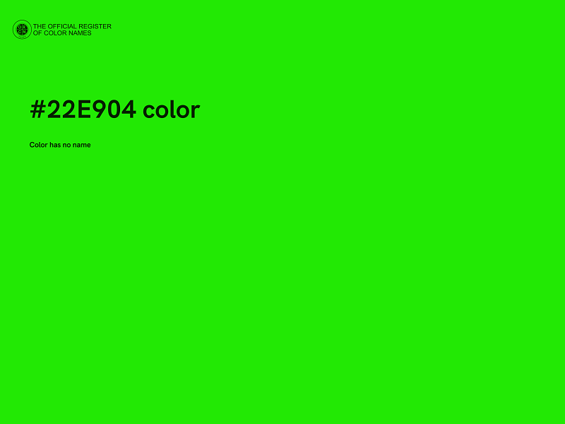 #22E904 color image