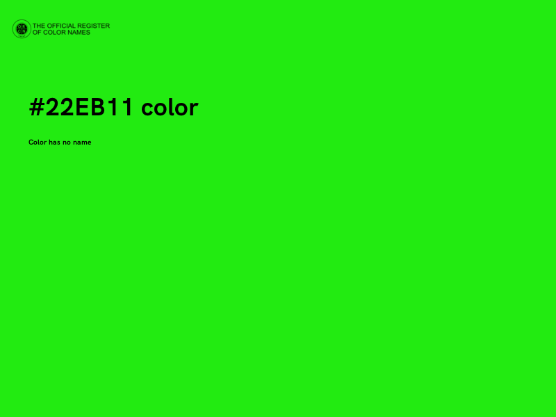 #22EB11 color image