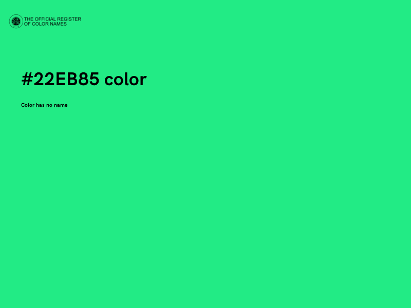 #22EB85 color image