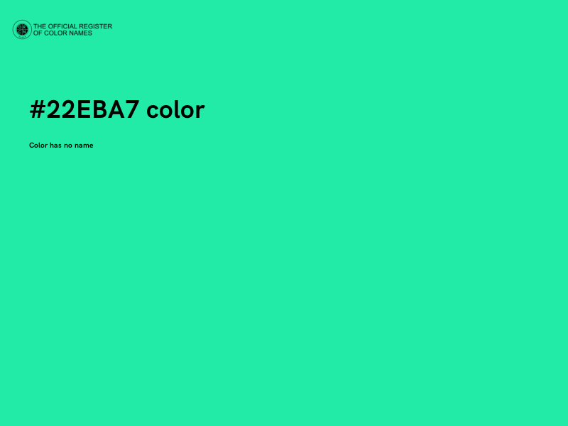 #22EBA7 color image