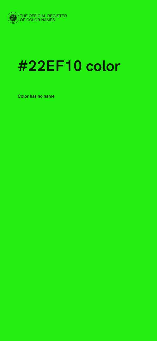 #22EF10 color image