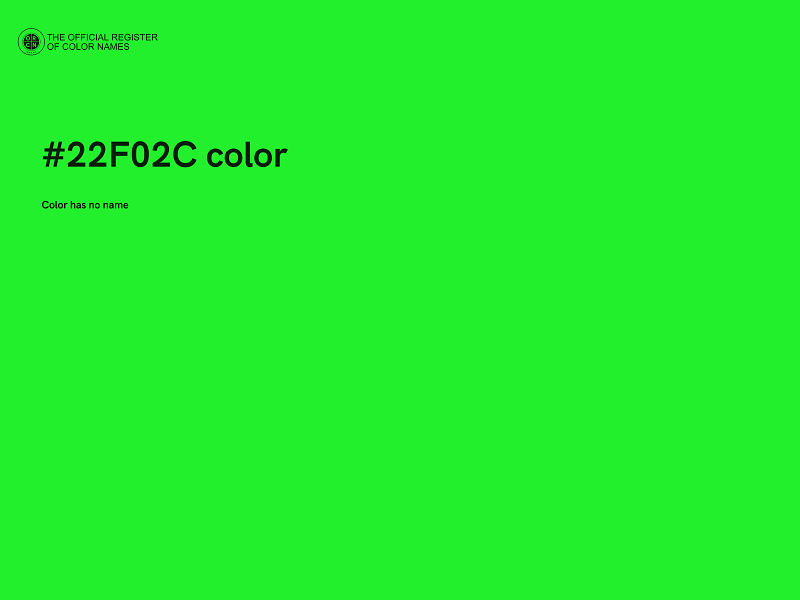 #22F02C color image