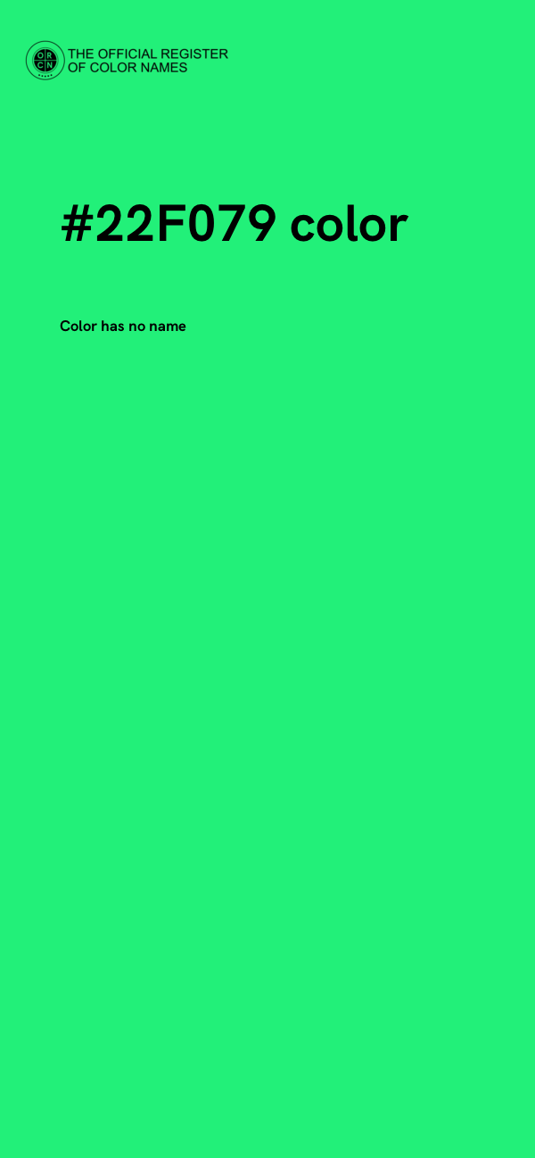 #22F079 color image