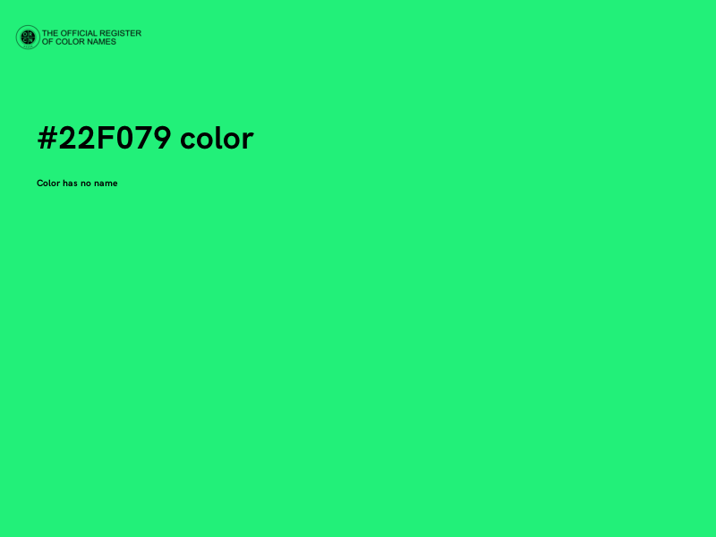 #22F079 color image