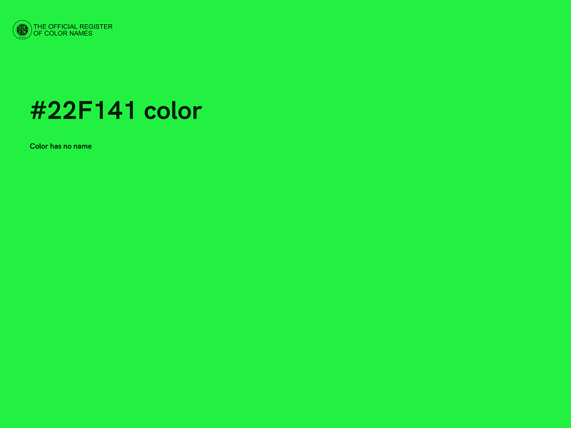 #22F141 color image