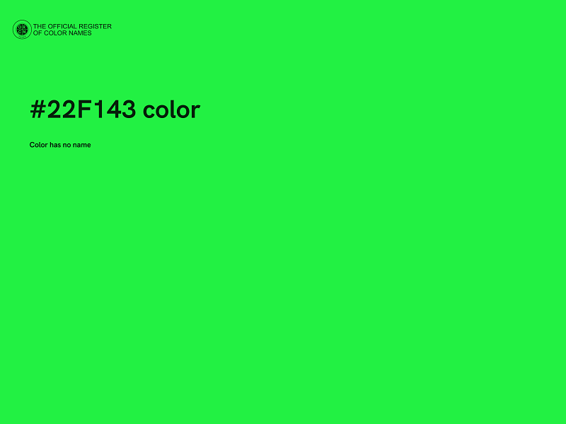 #22F143 color image