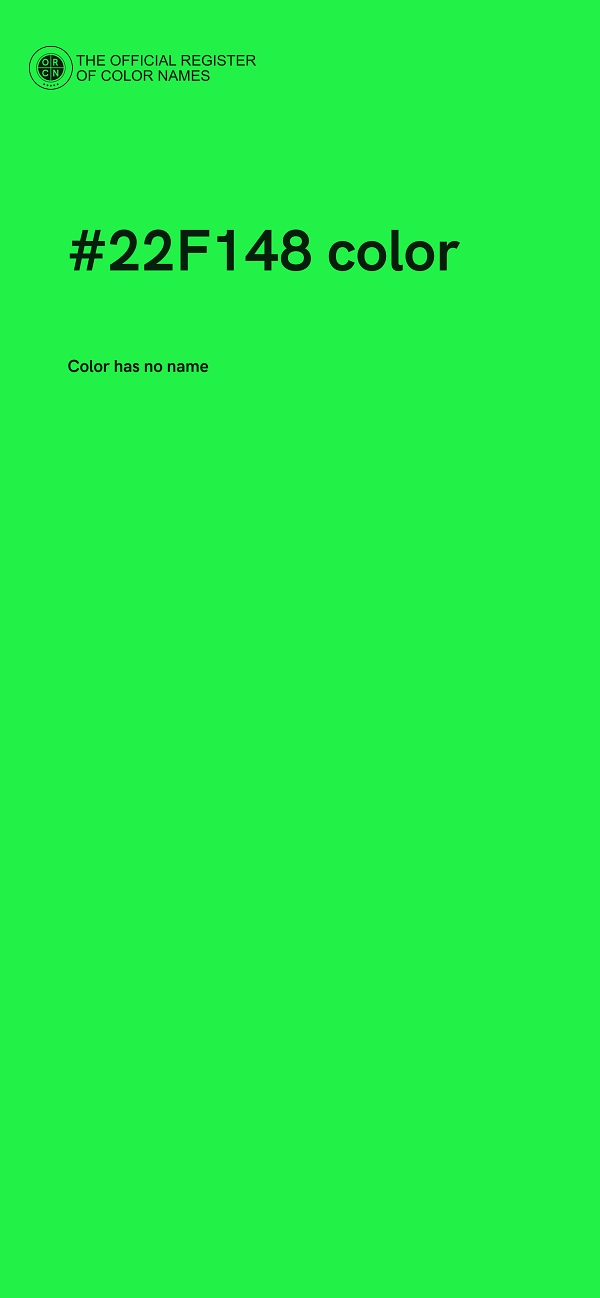 #22F148 color image