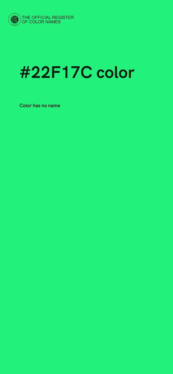 #22F17C color image