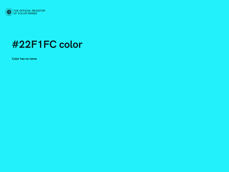#22F1FC color image