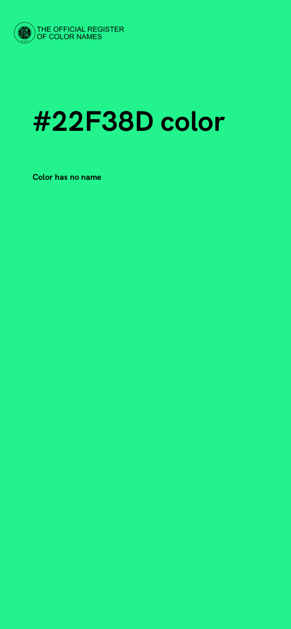 #22F38D color image