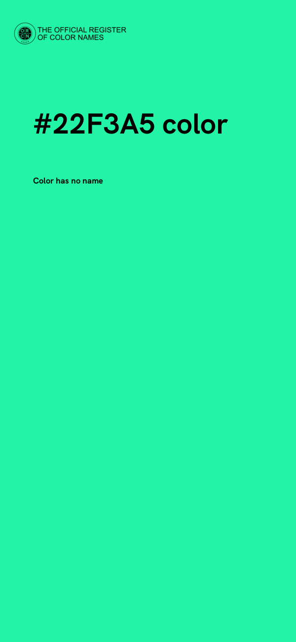#22F3A5 color image