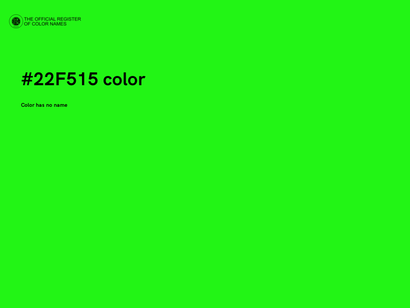 #22F515 color image
