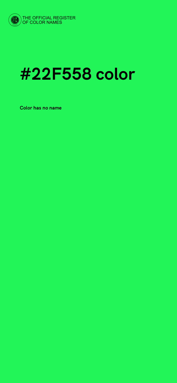 #22F558 color image
