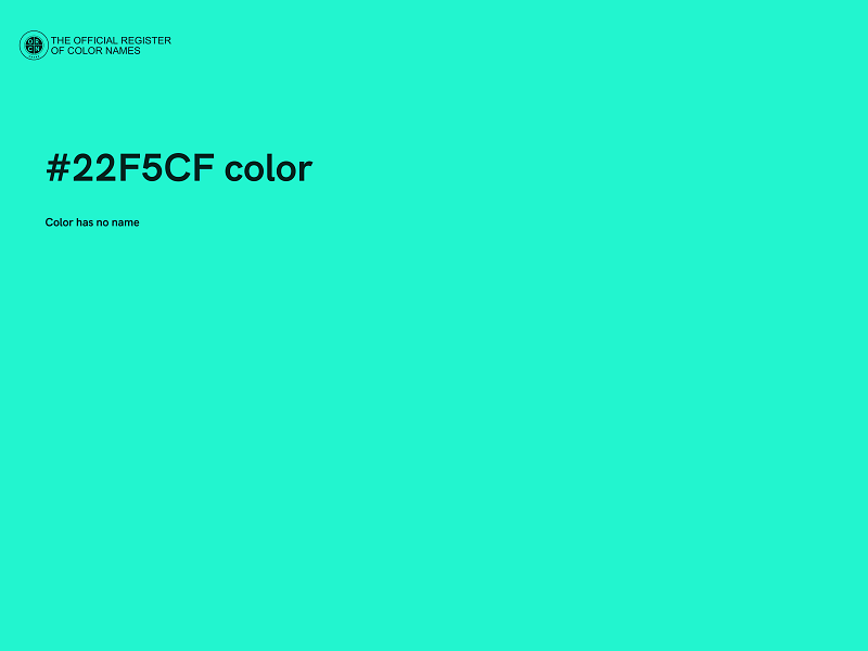 #22F5CF color image