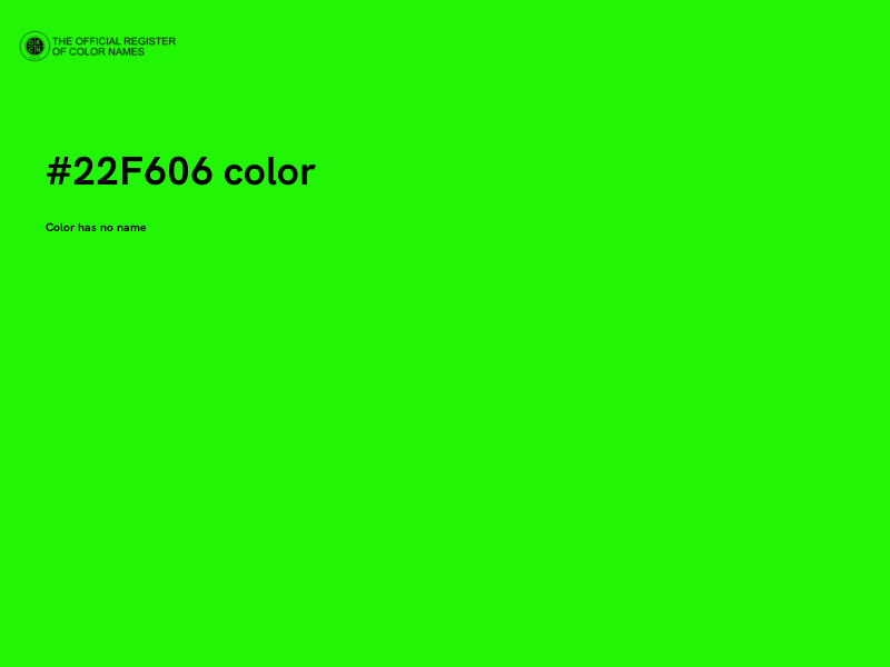 #22F606 color image