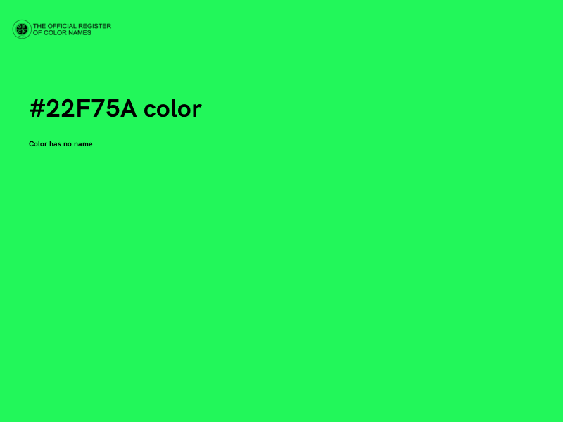 #22F75A color image