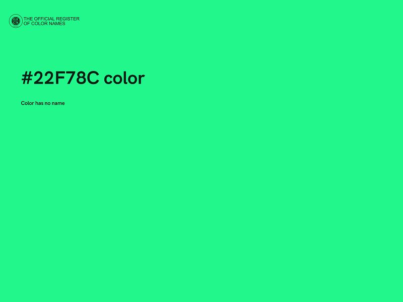 #22F78C color image