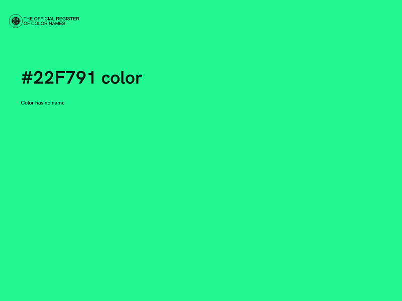 #22F791 color image