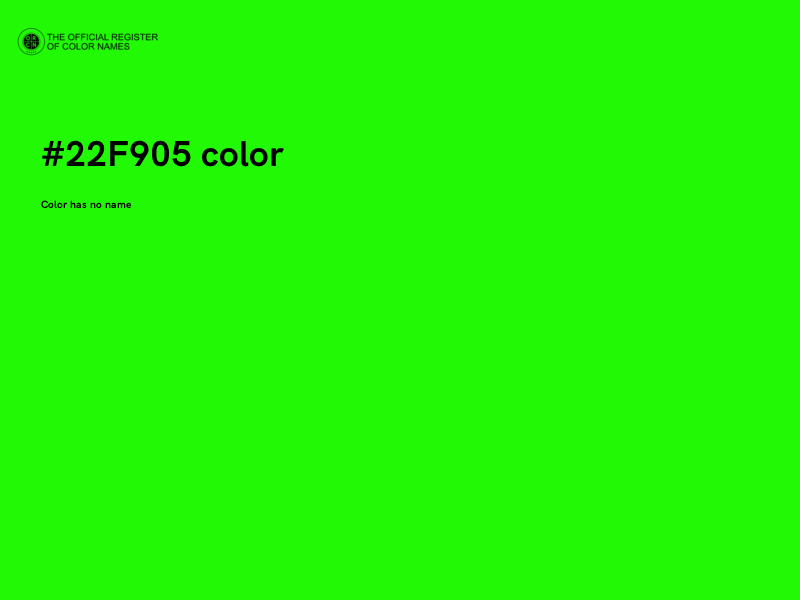 #22F905 color image