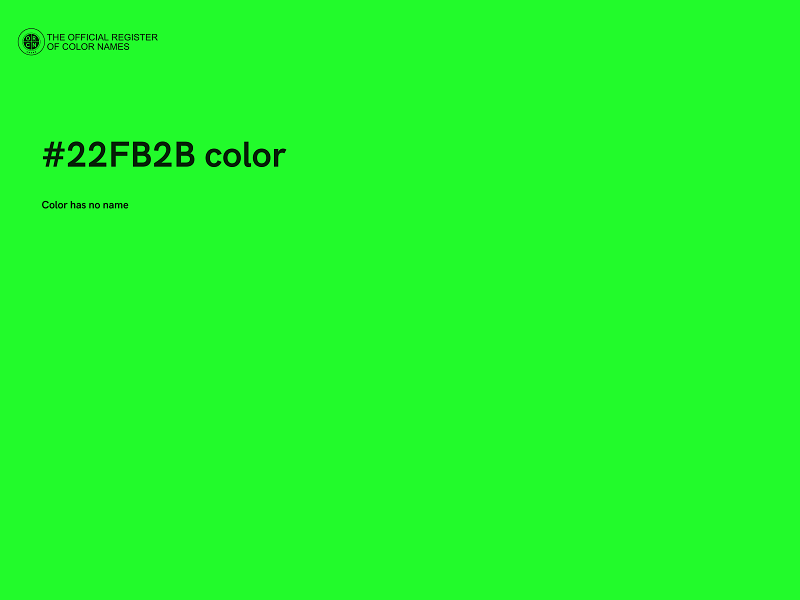 #22FB2B color image