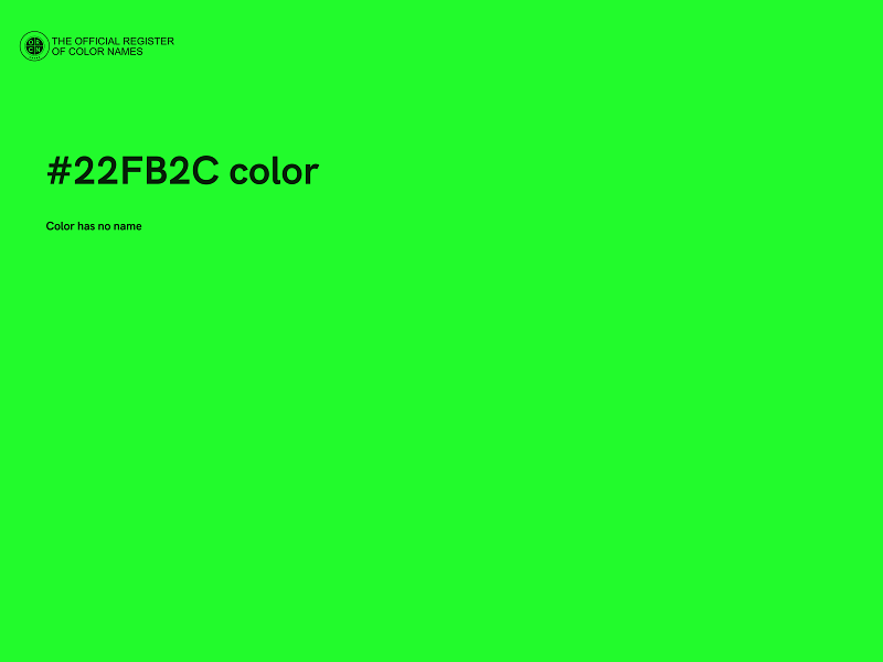 #22FB2C color image