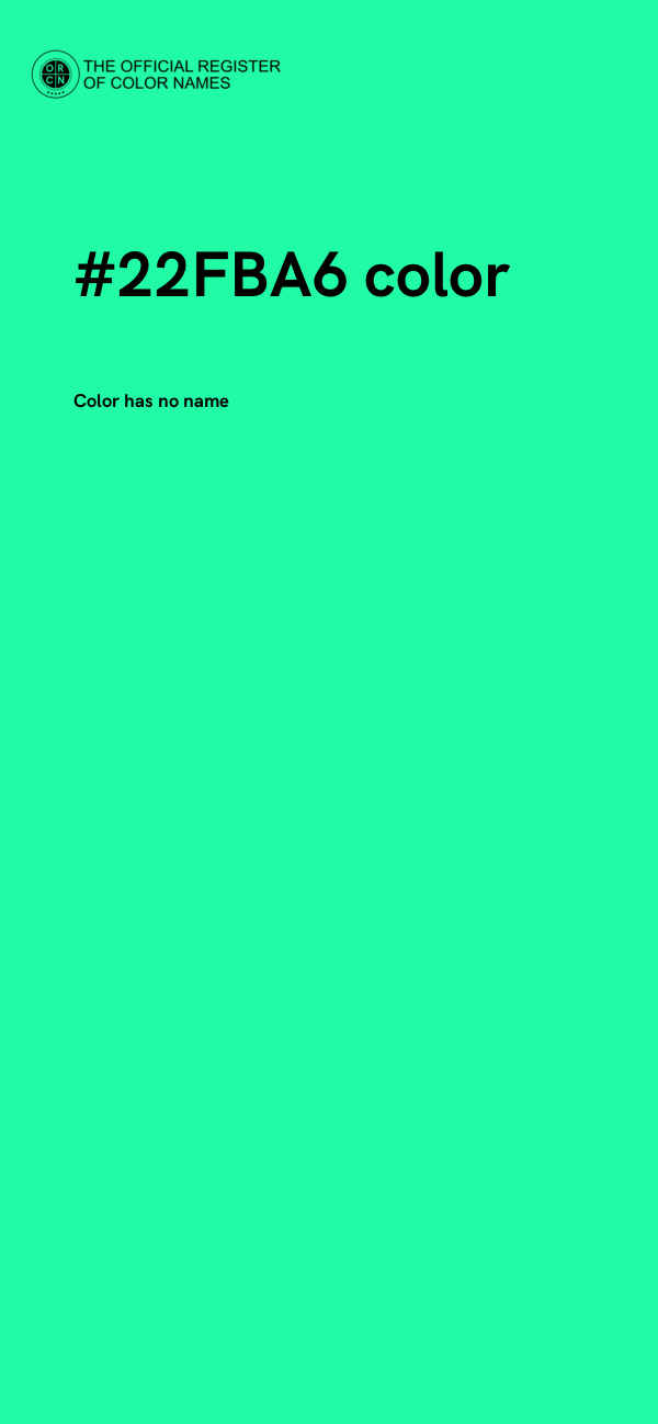 #22FBA6 color image