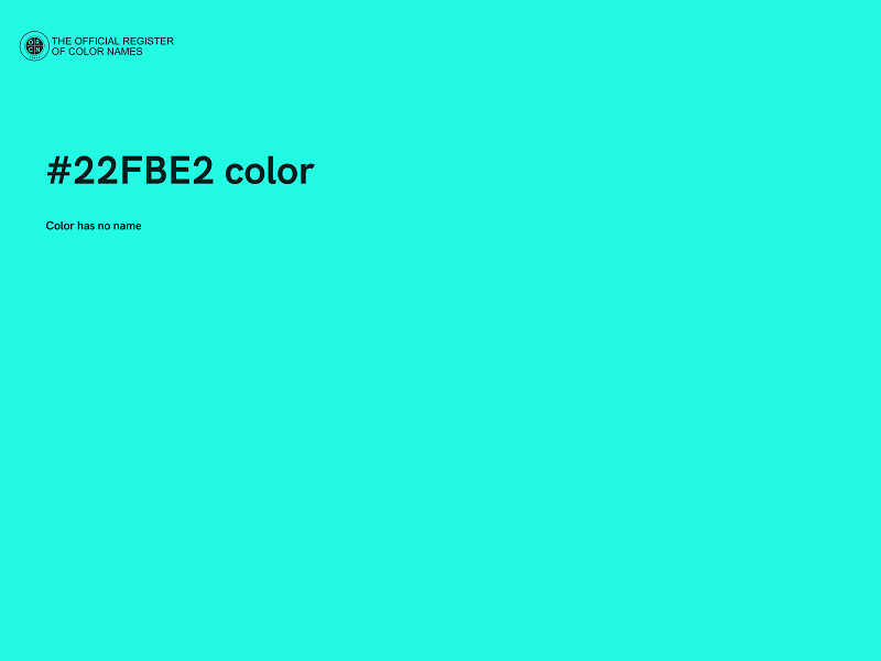 #22FBE2 color image