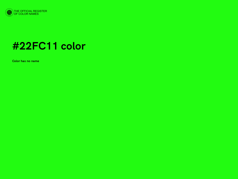 #22FC11 color image