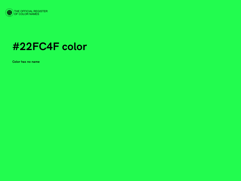 #22FC4F color image