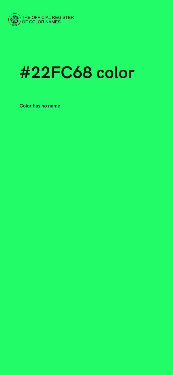 #22FC68 color image