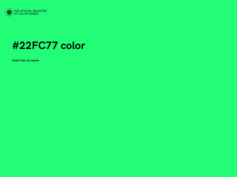 #22FC77 color image