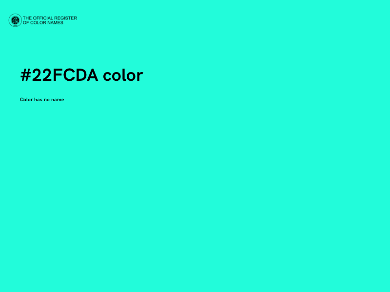 #22FCDA color image