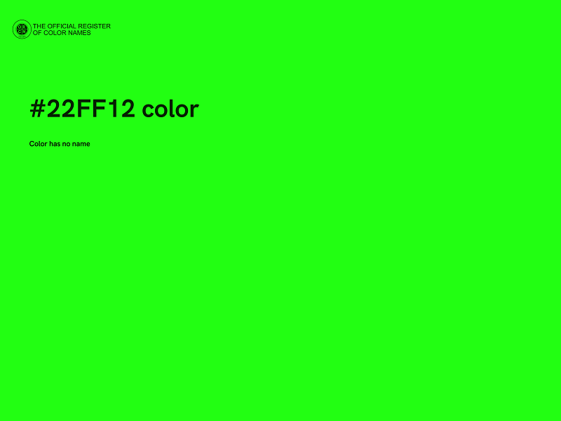 #22FF12 color image