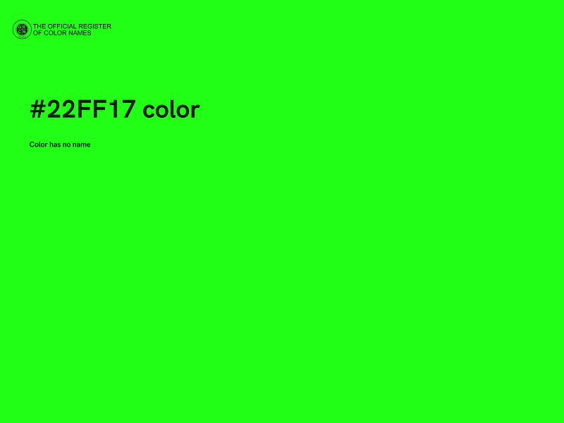 #22FF17 color image