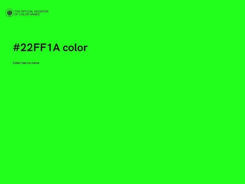 #22FF1A color image