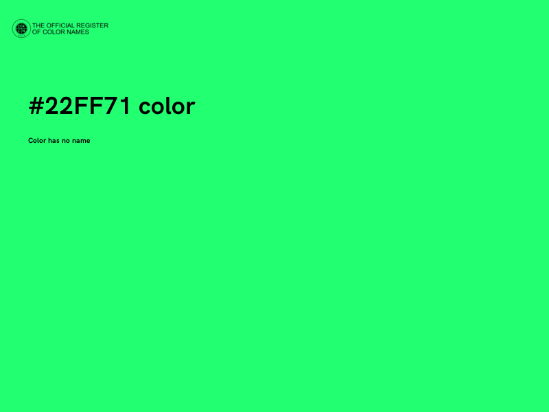 #22FF71 color image