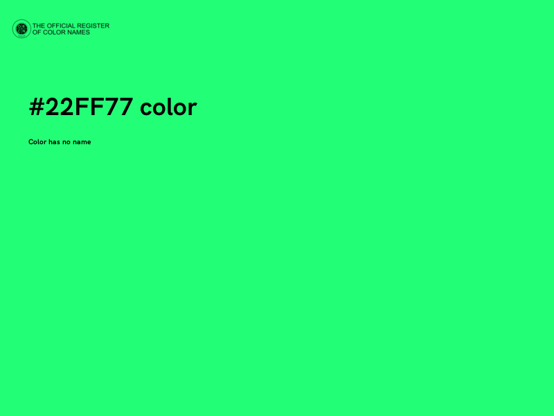 #22FF77 color image