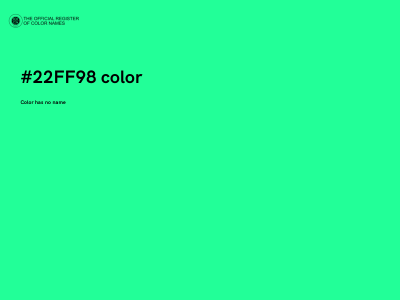 #22FF98 color image