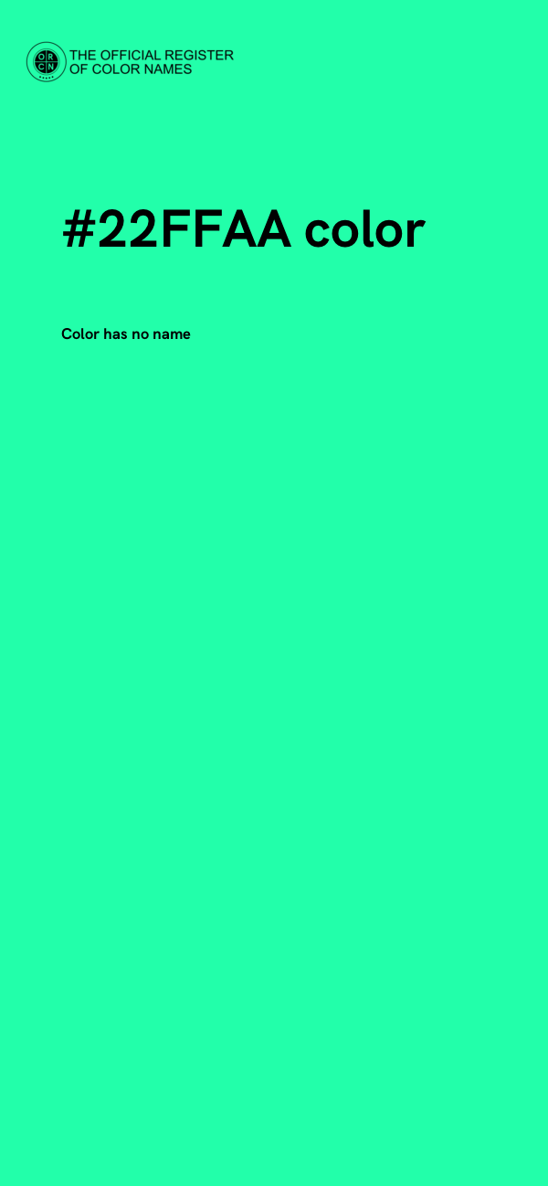 #22FFAA color image
