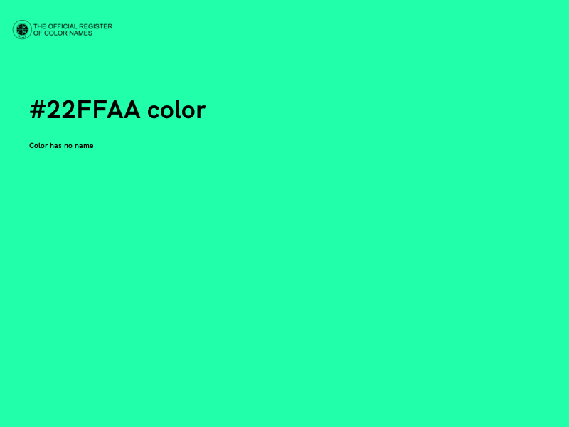 #22FFAA color image