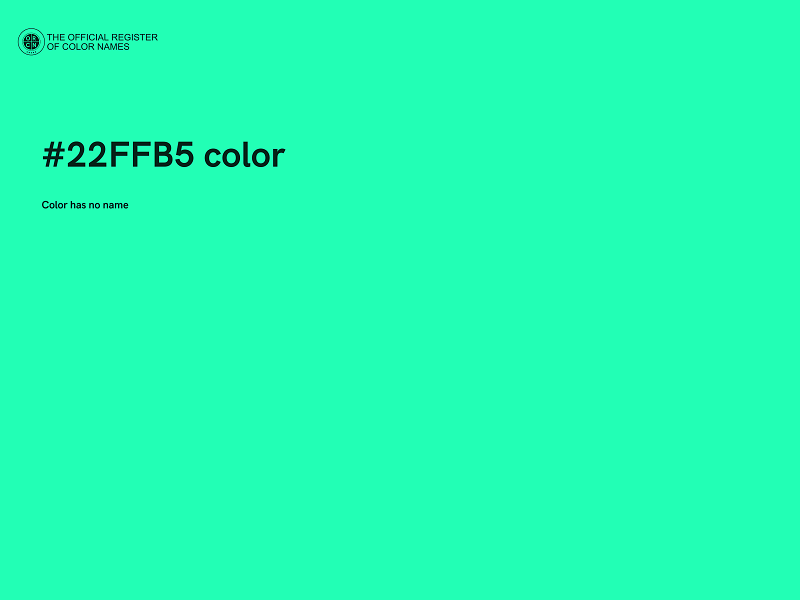 #22FFB5 color image