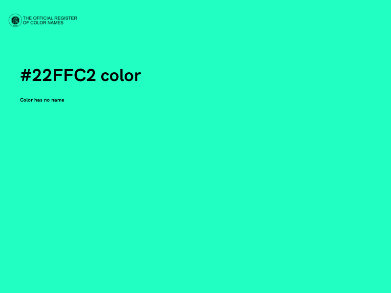 #22FFC2 color image