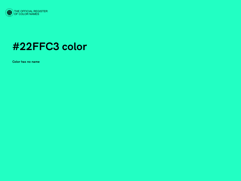 #22FFC3 color image