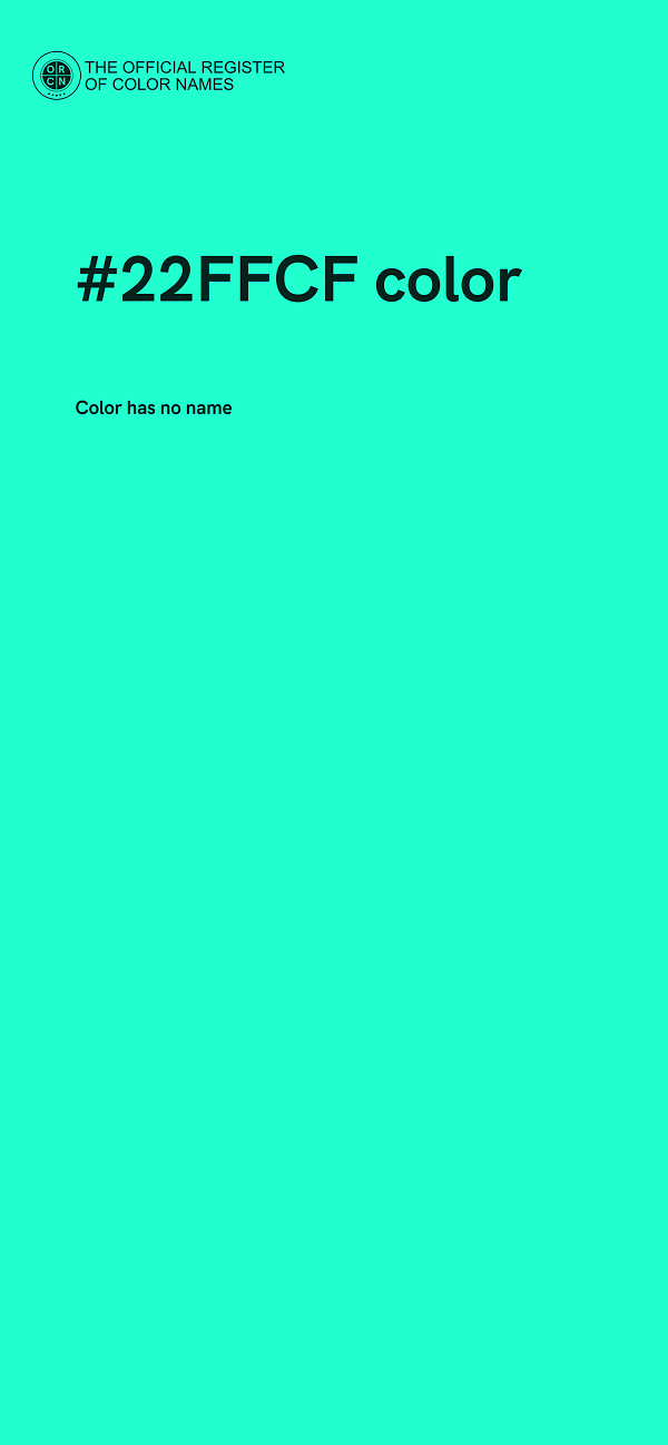 #22FFCF color image