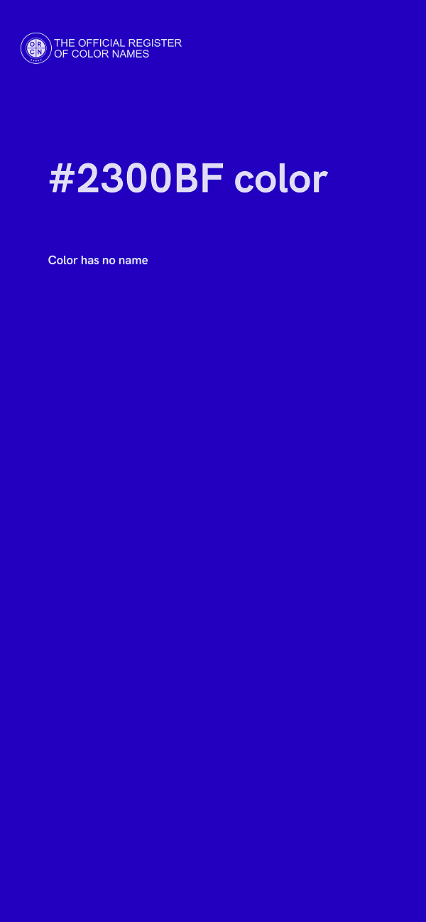 #2300BF color image